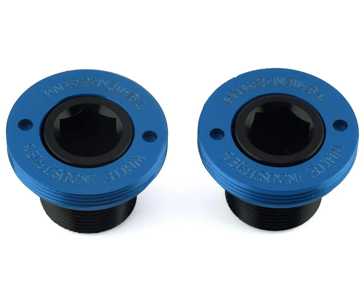 White Industries MR30 Crank Extractor Cap & Bolt Kit (Blue/Black)